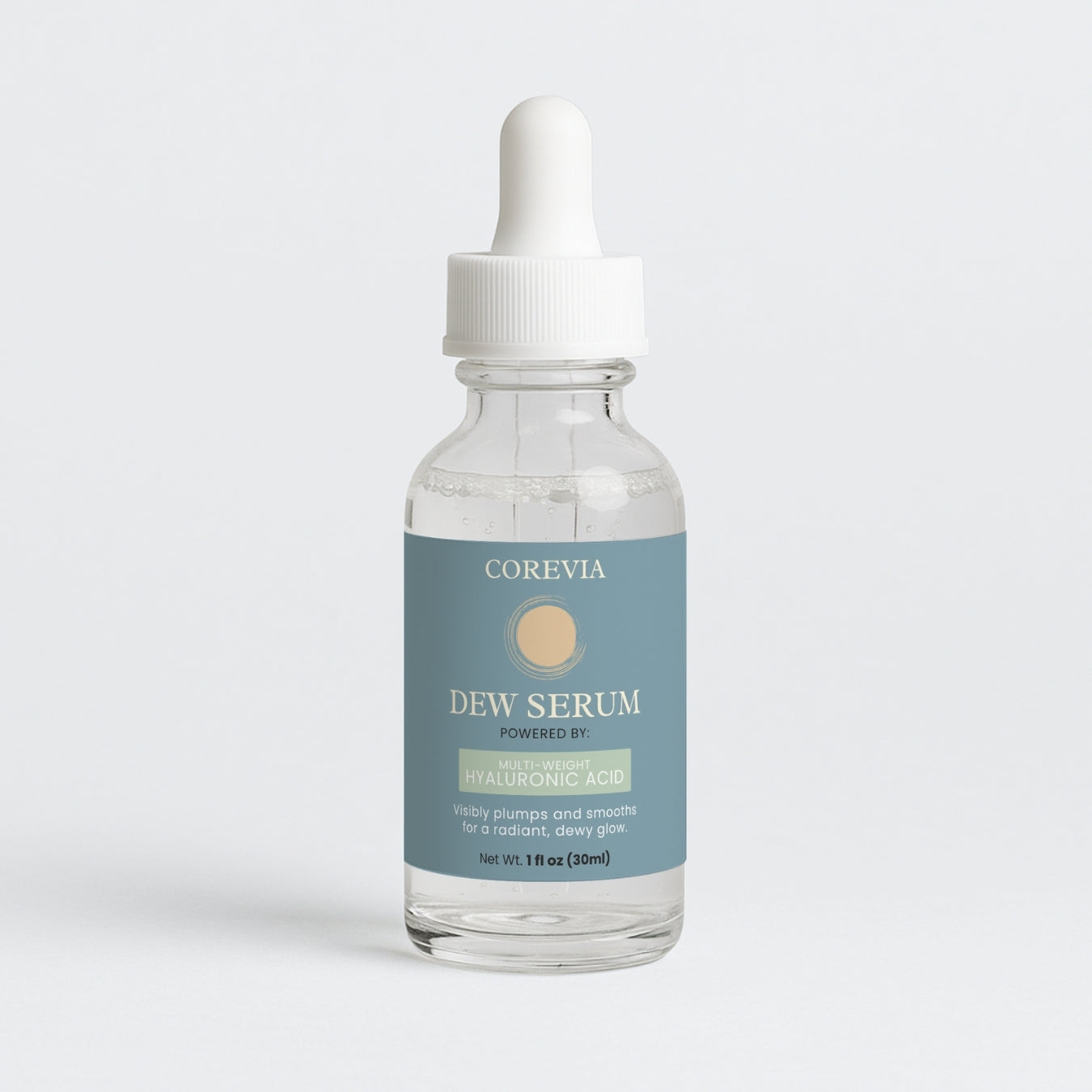 Dew Serum | Multi-Weight Hyaluronic Acid Face Serum for Hydration & Plump Skin | 1 fl oz | Cruelty-Free, Made in USA