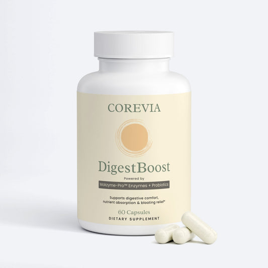 DigestBoost | Digestive Enzyme Supplement with Probiotics for Bloating & Gut Health | 60 Capsules | Vegan, GMP Certified, Made in USA