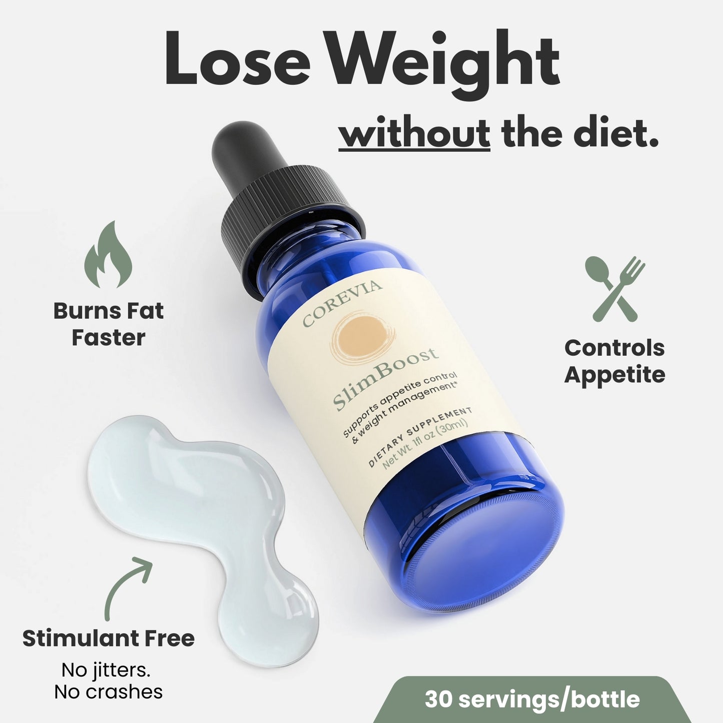 SlimBoost | Natural Metabolism & Appetite Support | 5 Clinically-Studied Ingredients | Vegan, GMP Certified, Made in USA