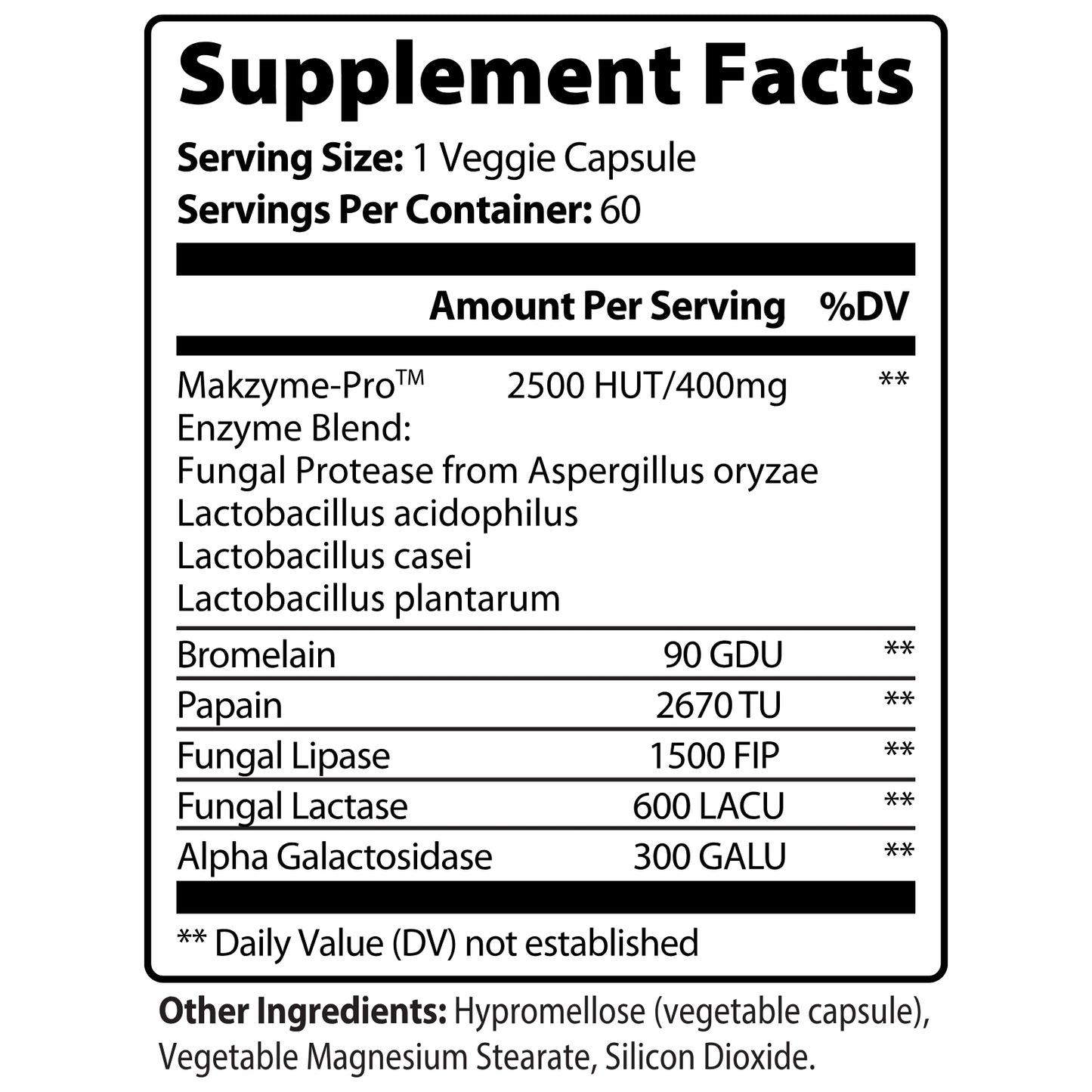 DigestBoost | Digestive Enzyme Supplement with Probiotics for Bloating & Gut Health | 60 Capsules | Vegan, GMP Certified, Made in USA