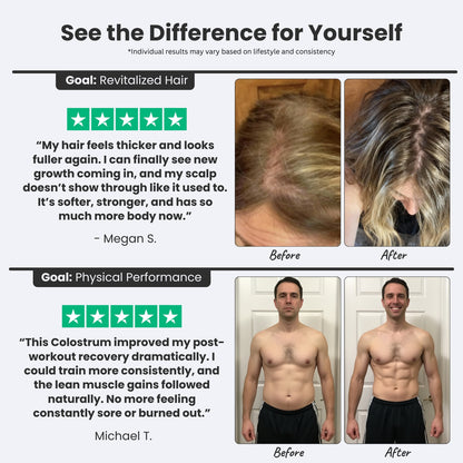 Colostrum Powder | Bovine Colostrum for Gut Health, Immunity & Athletic Performance | 30-Day Supply | GMP Certified, Non-GMO, USA