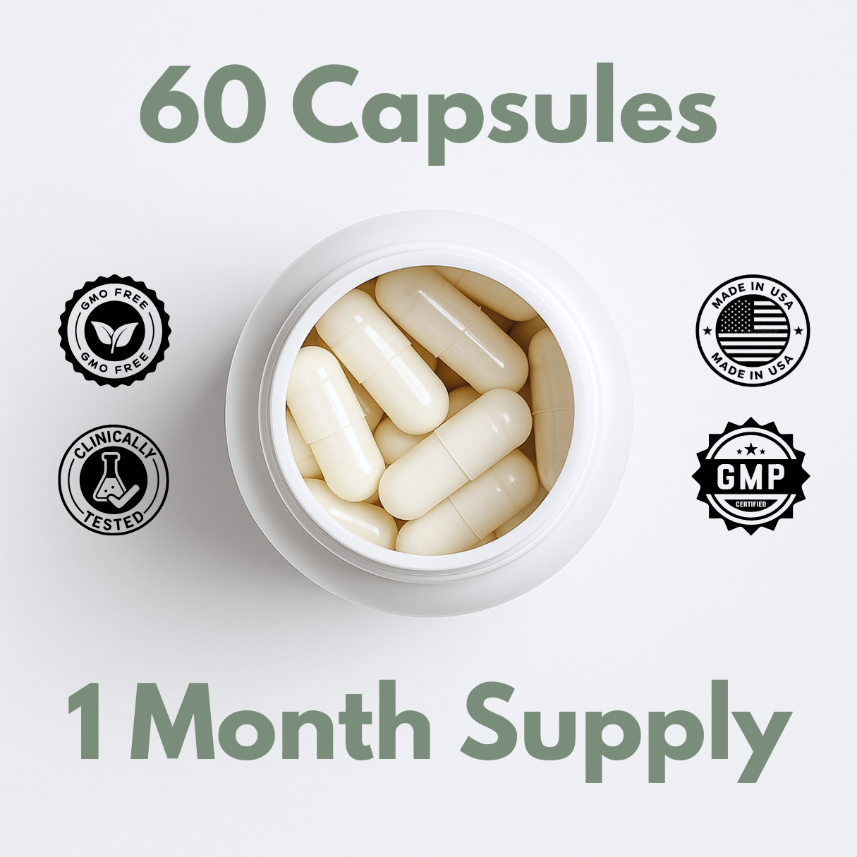 Colostrum Capsules | Bovine Colostrum for Gut Health, Immunity & Athletic Performance | 60 Caps | GMP Certified, Non-GMO, USA